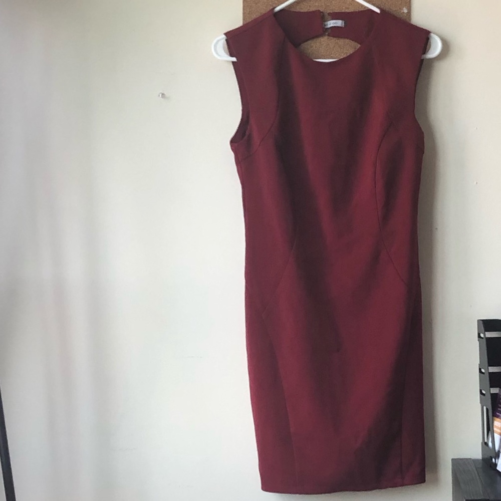 Red Open-back Dress